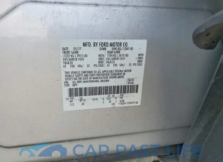 2LMPJ6KR9HBL38386# 13