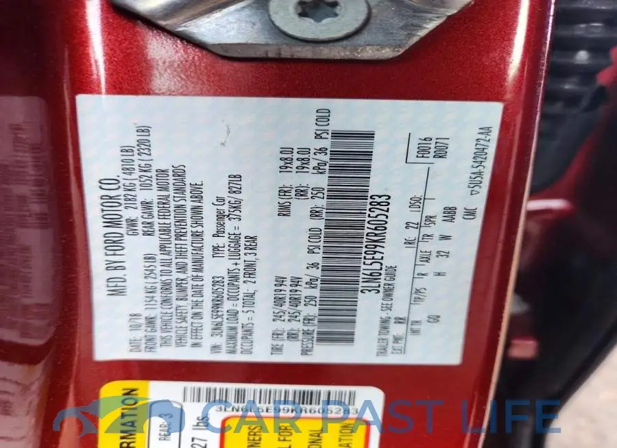 3LN6L5E99KR605283# 12