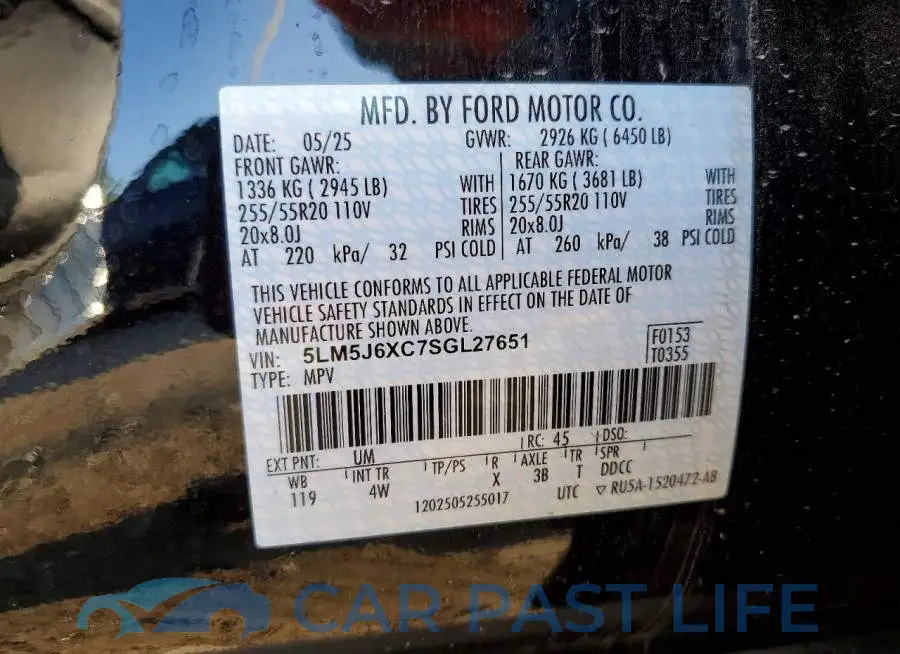 5LM5J6XC7SGL27651# 13