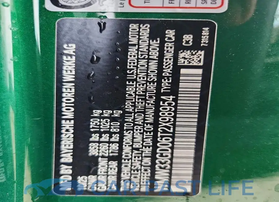 WMW33GD06T2X98954# 13