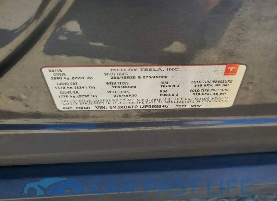 5YJXCAE21JF093846# 13