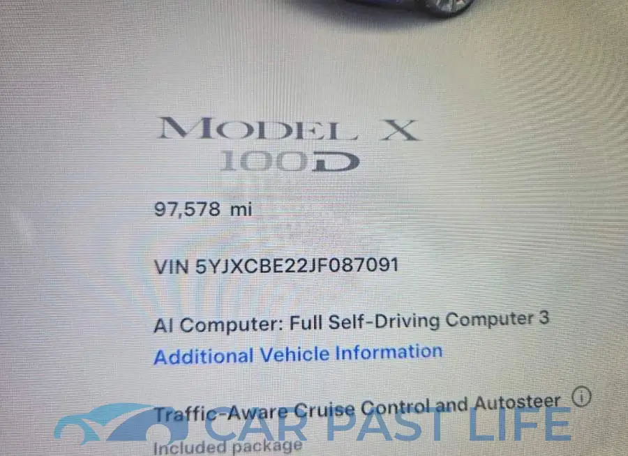 5YJXCBE22JF087091# 9