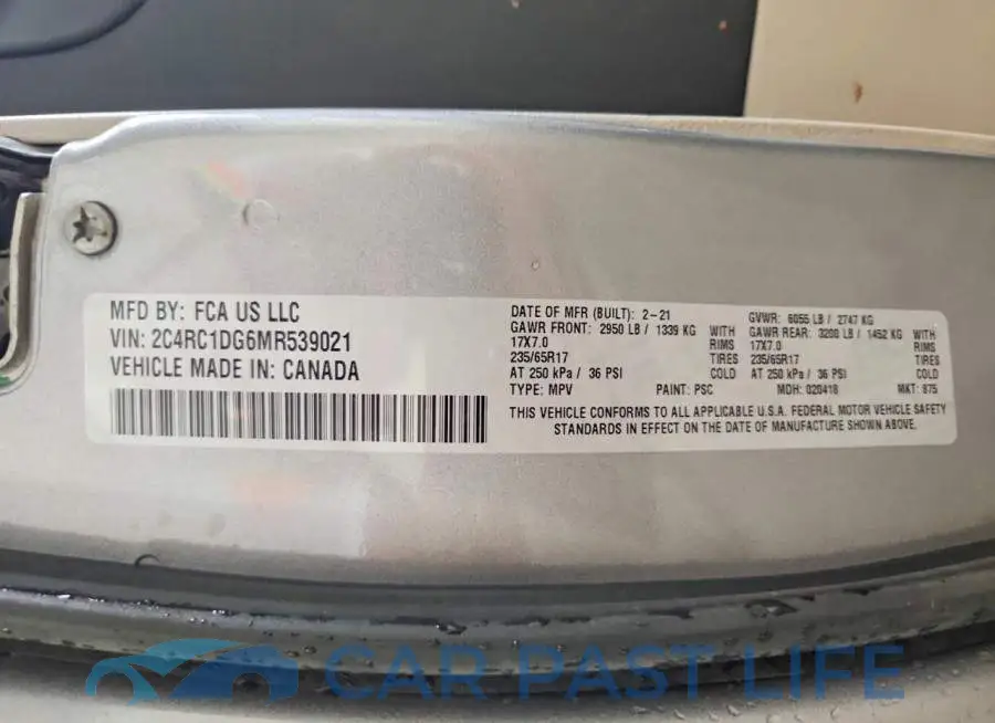 2C4RC1DG6MR539021# 14
