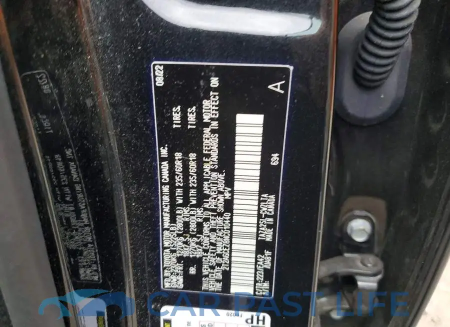 2T2AGCEZ8NC010440# 13
