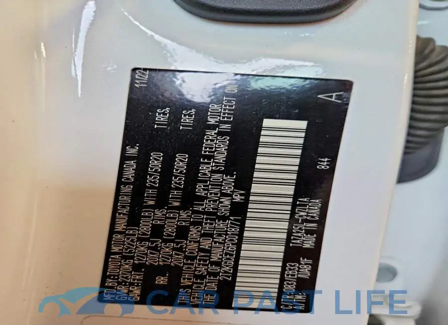 2T2KGCEZ6PC018771# 13