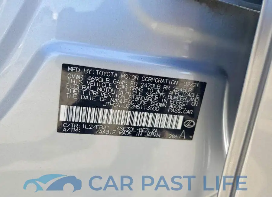 JTHCA1D22M5113600# 13