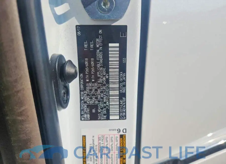 JTJBM7FX2J5182120# 12