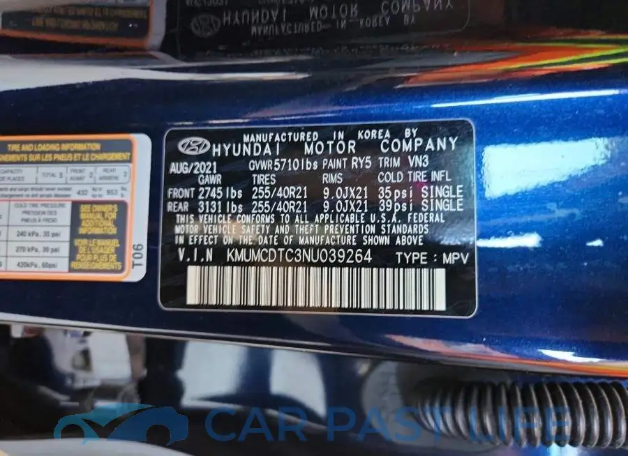 KMUMCDTC3NU039264# 13