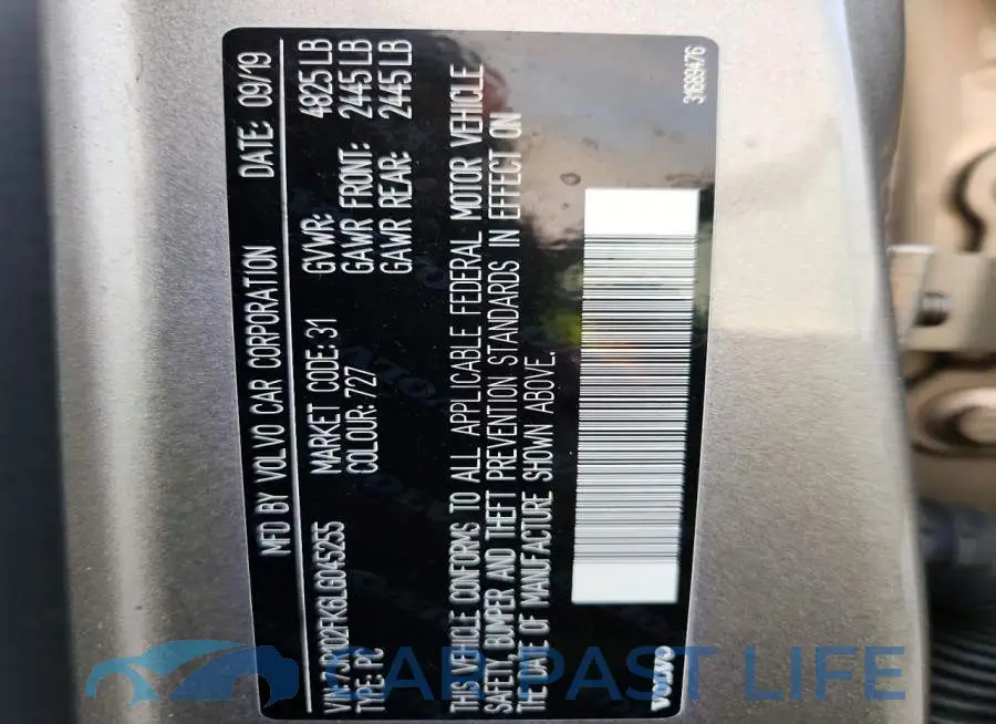 7JR102FK6LG045255# 13