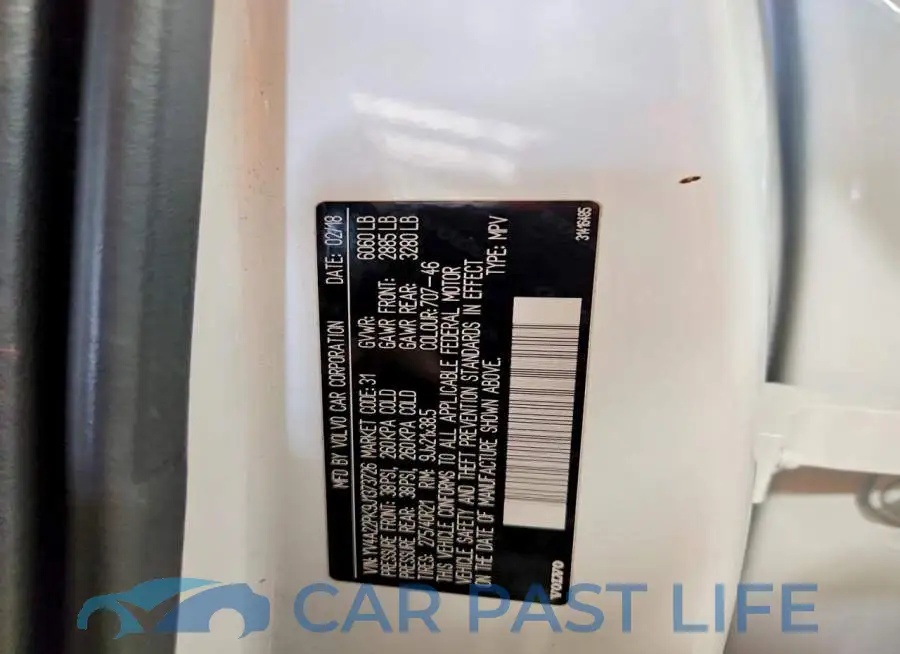 YV4A22PK9J1373726# 12