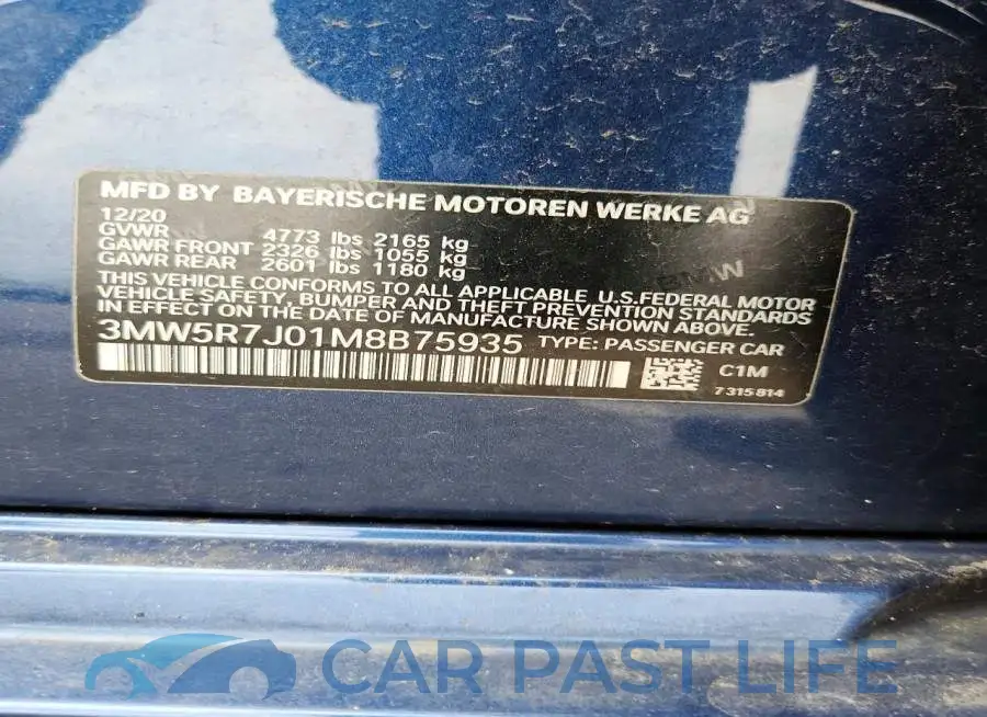 3MW5R7J01M8B75935# 13