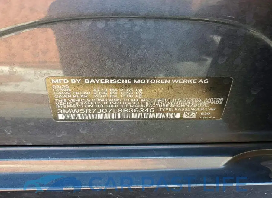 3MW5R7J07L8B36345# 12