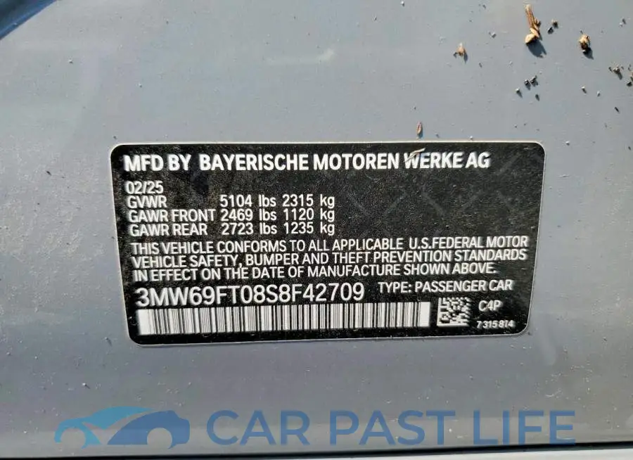 3MW69FT08S8F42709# 12