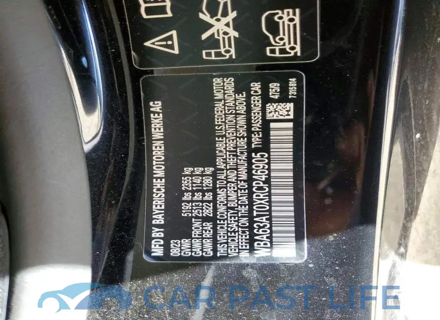 WBA63AT0XRCP46905# 13