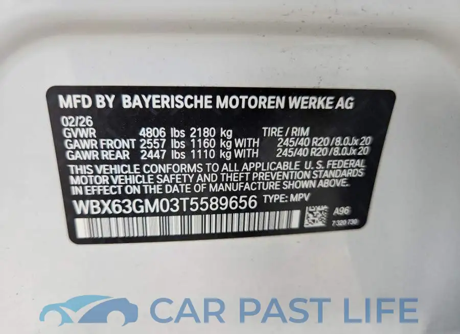 WBX63GM03T5589656# 12