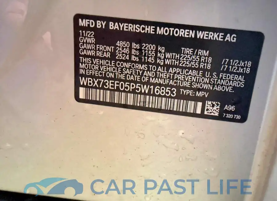 WBX73EF05P5W16853# 13