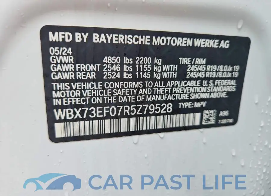 WBX73EF07R5Z79528# 12