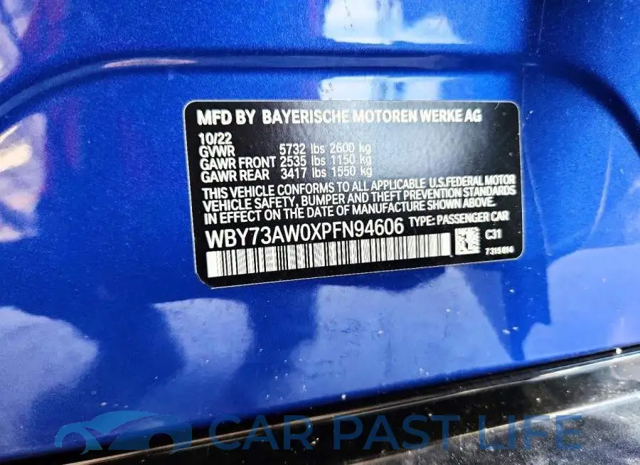 WBY73AW0XPFN94606# 12