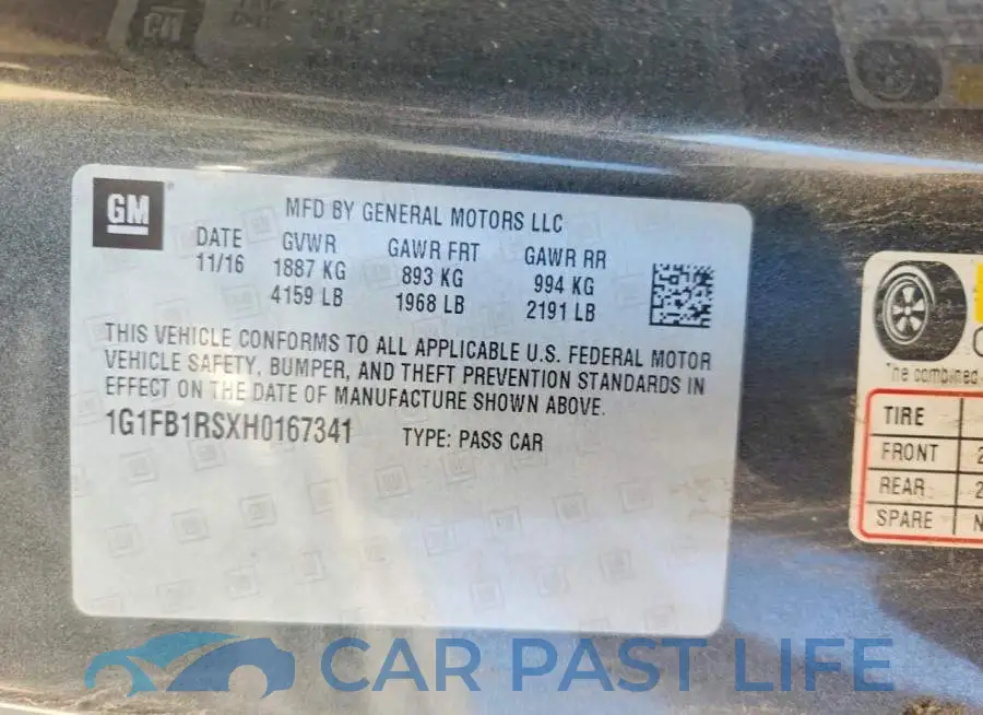 1G1FB1RSXH0167341# 12