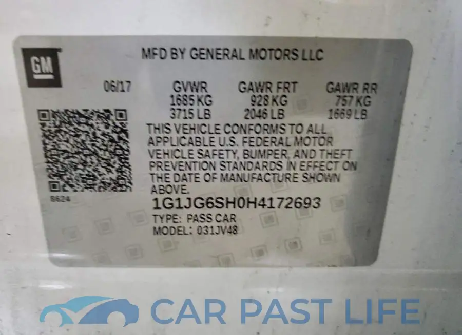 1G1JG6SH0H4172693# 12