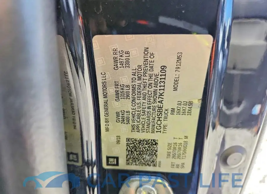 1GCHSBEA7K1131109# 12