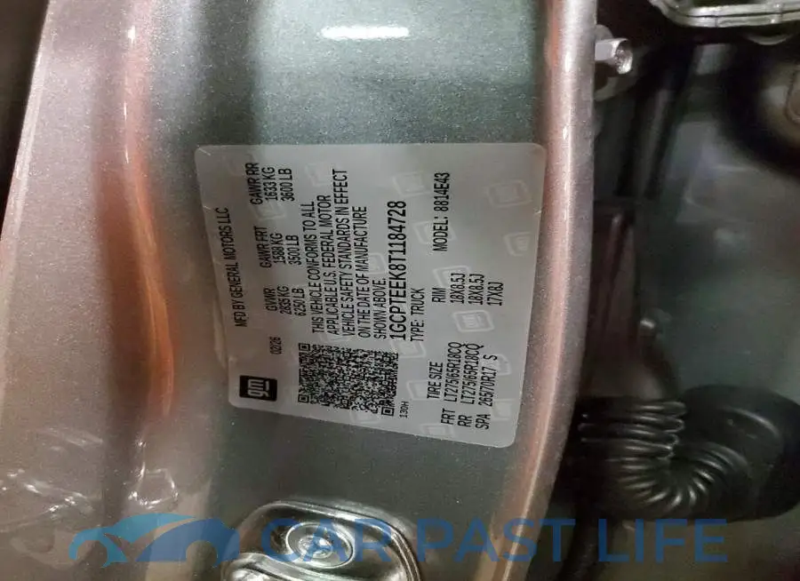 1GCPTEEK8T1184728# 12