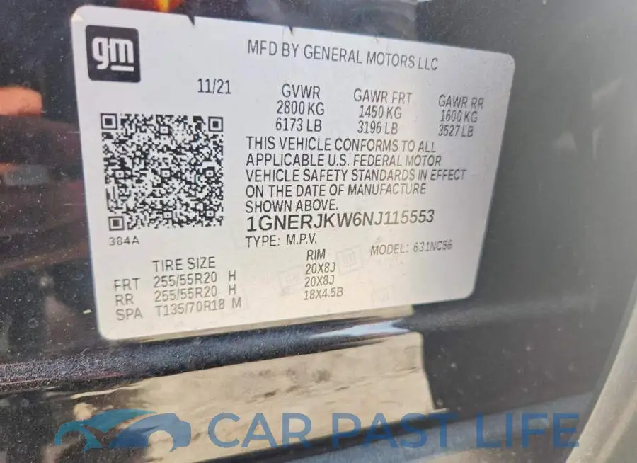 1GNERJKW6NJ115553# 13
