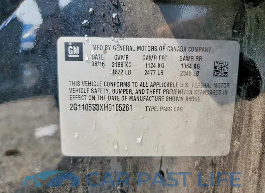 2G1105S3XH9105261# 13