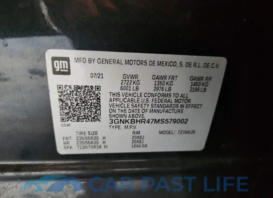 3GNKBHR47MS579002# 13