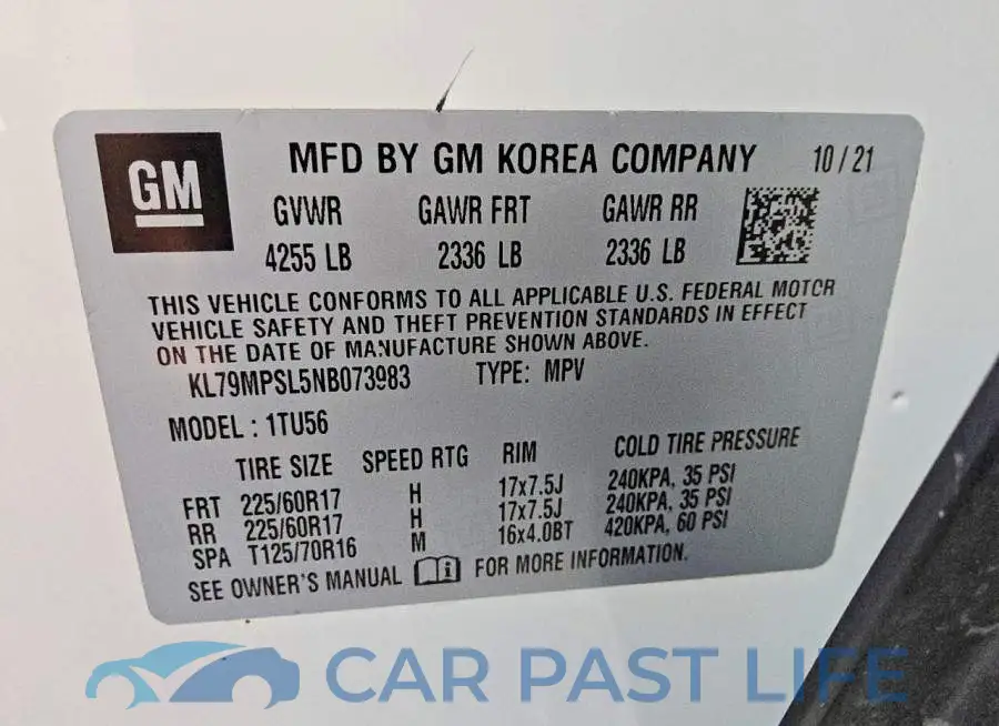 KL79MPSL5NB073983# 13