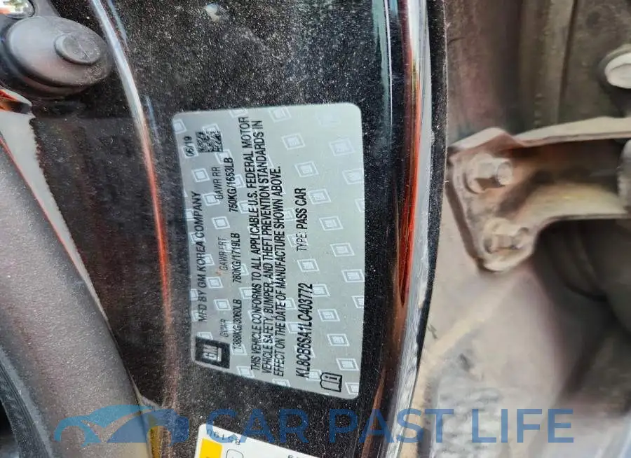 KL8CB6SA1LC403772# 12