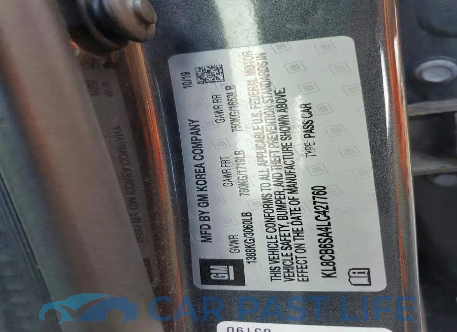 KL8CB6SA4LC427760# 12