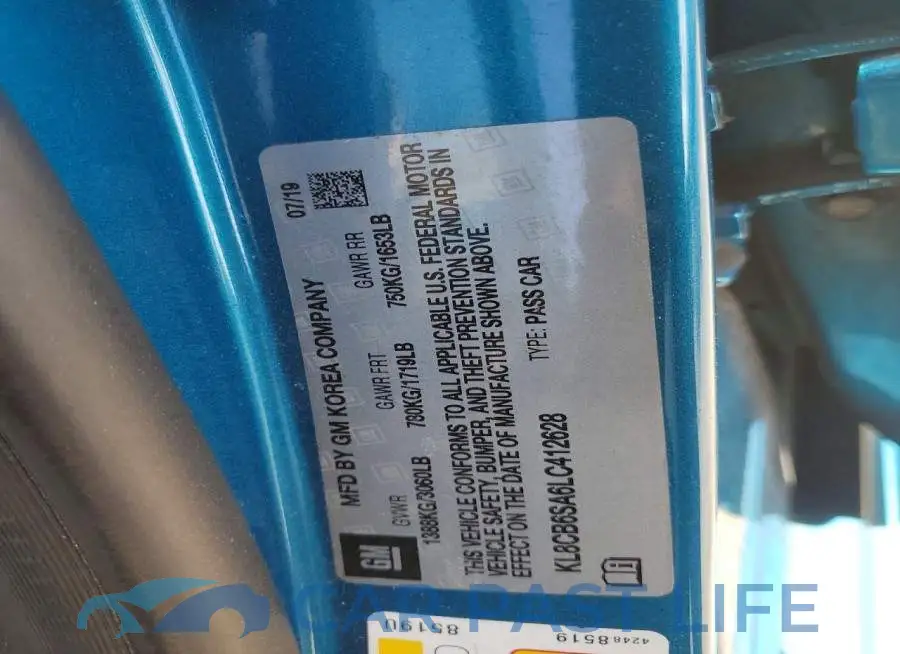 KL8CB6SA6LC412628# 12