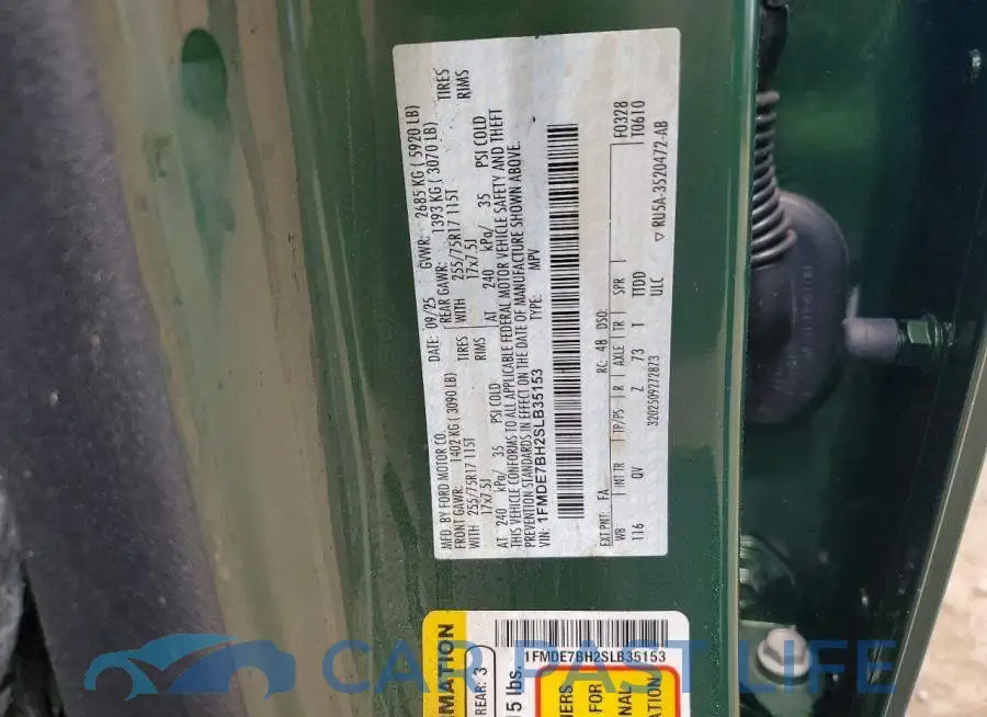 1FMDE7BH2SLB35153# 13