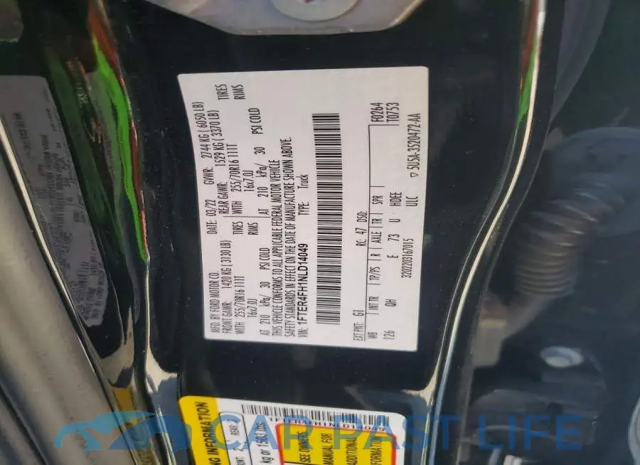 1FTER4FH1NLD14049# 13