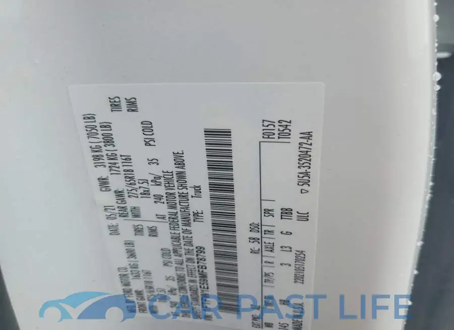 1FTFW1E59MFB78799# 12