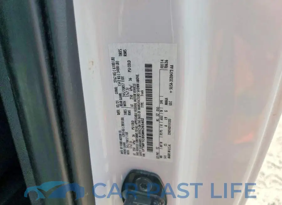 1FTMF1CB5MKD65402# 12