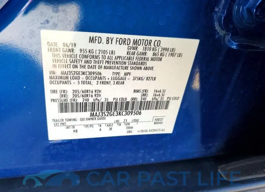 MAJ3S2GE3KC309506# 13