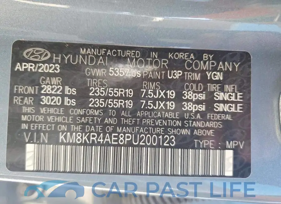 KM8KR4AE8PU200123# 13