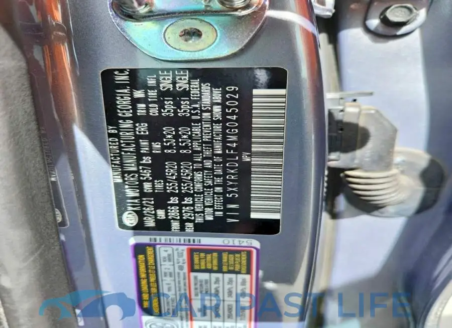5XYRKDLF4MG045029# 13