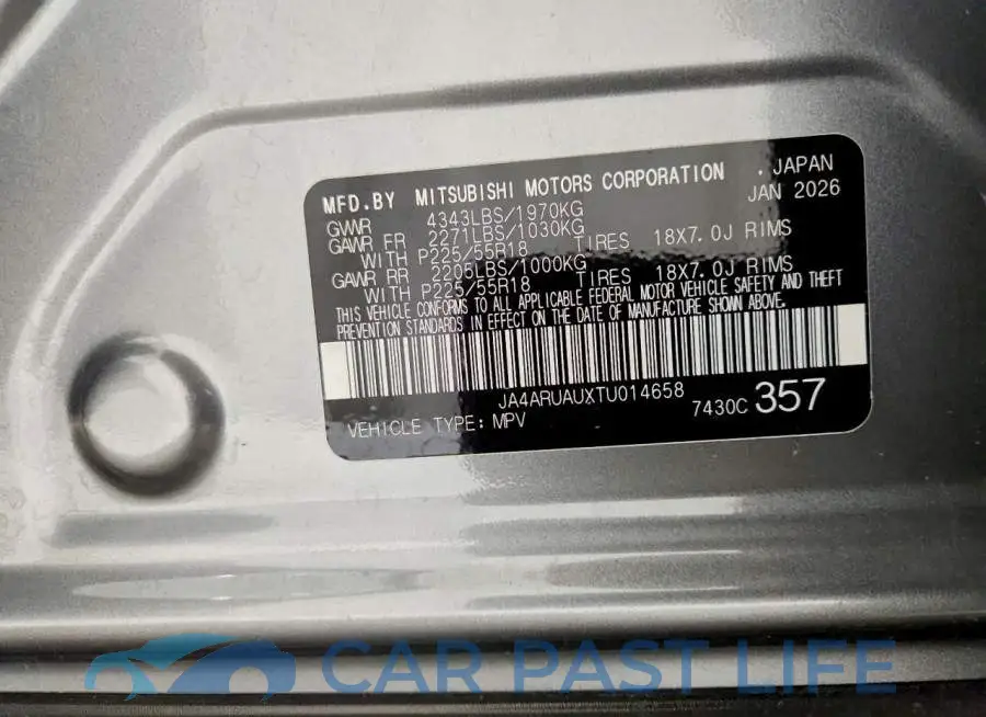 JA4ARUAUXTU014658# 13