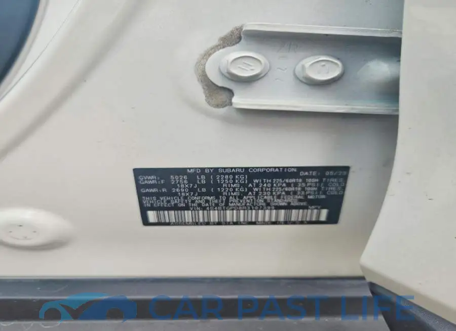 4S4BTGPD8R3107399# 12