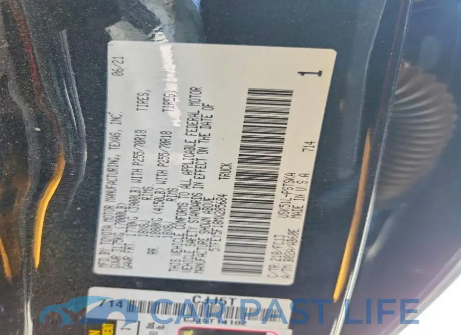 5TFEY5F18MX285684# 13
