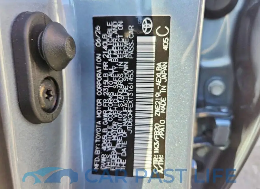 JTDBCMFEXT3161453# 12