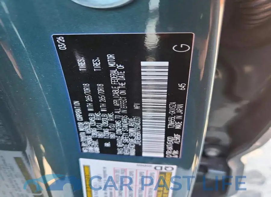 JTEVB5BR7T5040331# 13