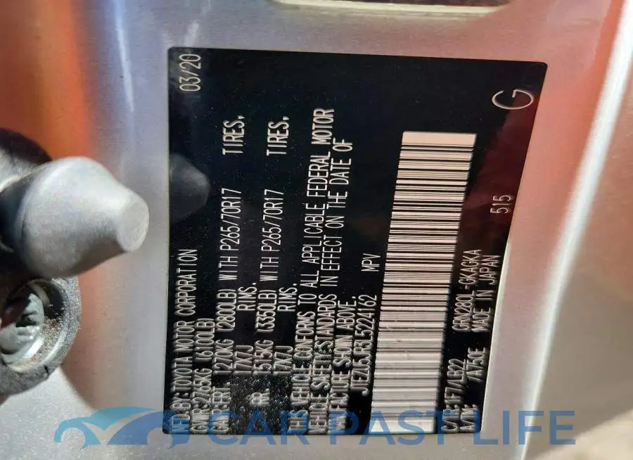 JTEZU5JR3L5224162# 14