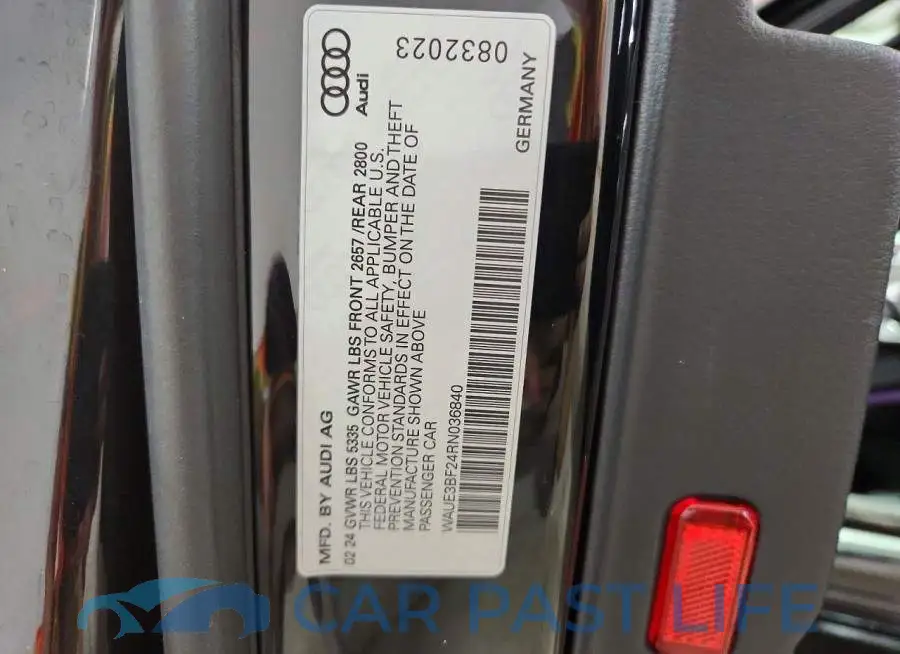 WAUE3BF24RN036840# 12