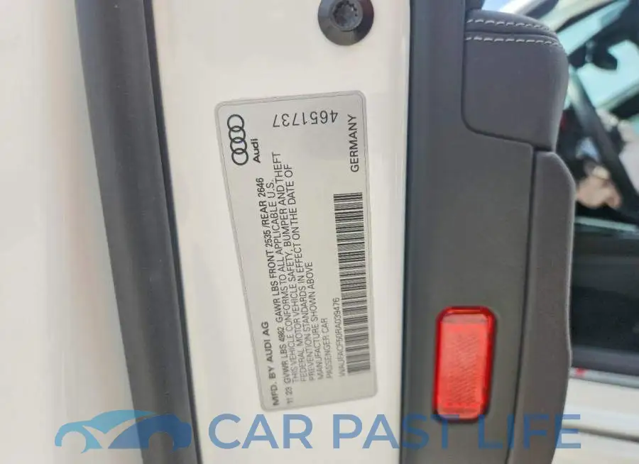 WAUFACF50RA039476# 12