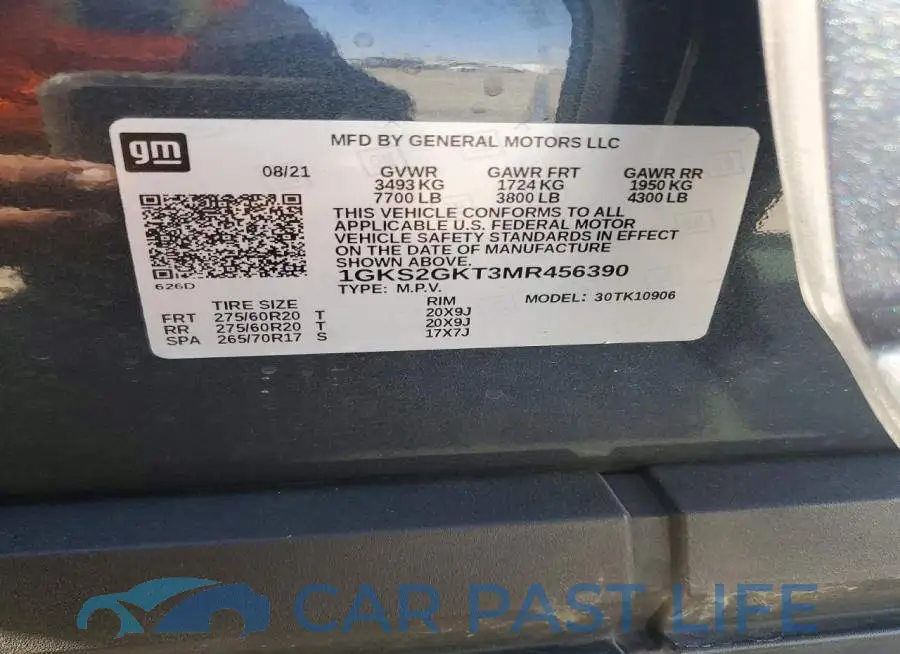 1GKS2GKT3MR456390# 13