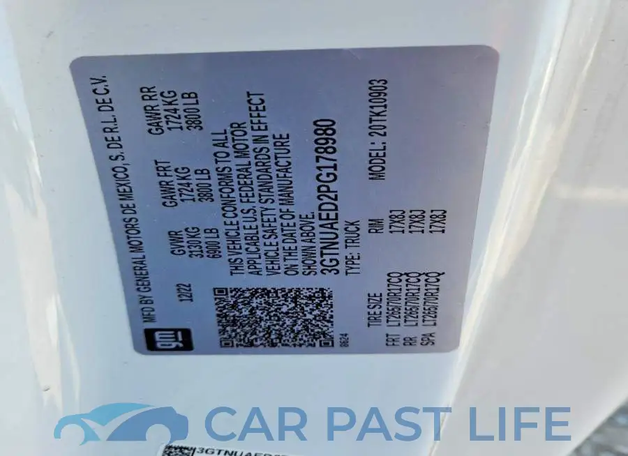 3GTNUAED2PG178980# 13